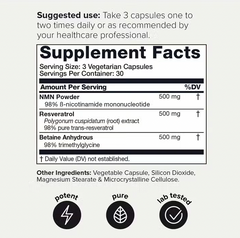 Elixr | NMN & Resveratrol Supplement (90 capsules)