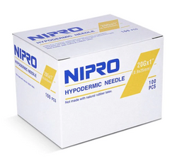 Nipro Hypodermic Needle 20G x 1" (BY CASE)