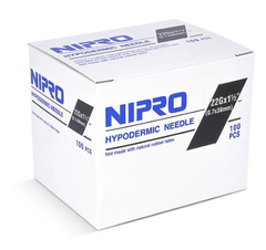 Nipro Hypodermic Needle 22G x 1 ½" (BY CASE)