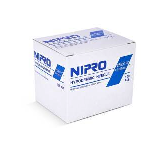 Nipro Hypodermic Needle 25G x 1 ½" (BY CASE)