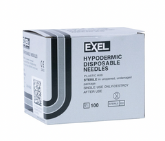 Exel Hypodermic Needle 22G x 1" (BY CASE)