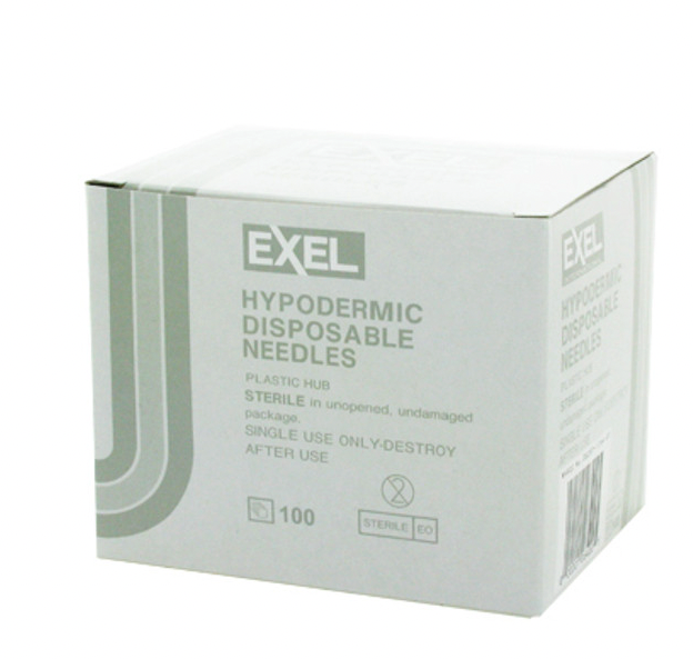 Exel Hypodermic Needle 27G x 1 ¼" (BY CASE)