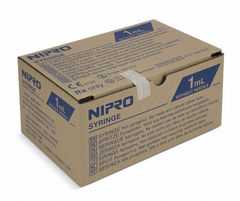 1cc (1mL) x 22G x 1" Luer-Lock Syringe with Needle (50 pack)