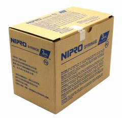 3cc (3mL) x 23G x 1" Luer-Lock Syringe with Needle (50 pack)