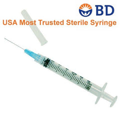 BD  3cc 25G x 5/8" Luer Lok Syringe & Needle Combo (10 pack)