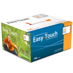 EasyTouch 1/2cc 27G x 1/2"Insulin Syringe (100 count)