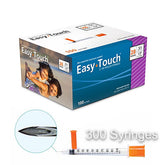 3 Boxes | 300 Syringes - EasyTouch 1/2cc 28G x 1/2"