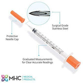 1 Bag | 10 Syringes - EasyTouch 1cc 27G x 1/2"