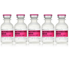 Bacteriostatic Water for Injection USP 30mL (5 pack)