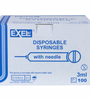Exel 3cc(mL) Syringe/Needle Combo Luer Lock Tip 20G x 1" (BY CASE)
