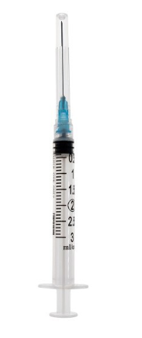 Exel 3mL Syringe and Needle Combination Luer Lock Tip 23G x 1 ½" (BY CASE)