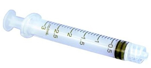3cc Syringe Luer Lock (NO NEEDLE) (50 pack)