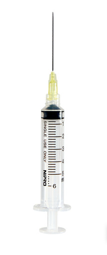 Short Sale**5cc (5ml) 20G x 1" Luer-Lock Syringe w/Needle Combo (50 pack)