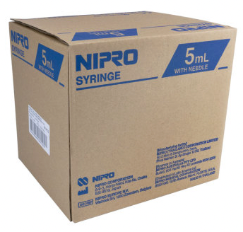 Buy Nipro 3cc Luer Lock Sterile Syringe with Needle, Box of 100