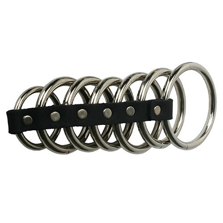 Gates Of Hell Male Chastity Device, 7 Rings