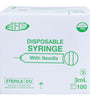 BOGO - AHS 3cc (3ml) x 25G x 1 1/2" Syringe & Needle Combo (50 pack)