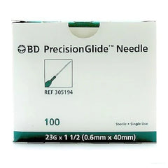 BD 23G x 1 1/2" PrecisionGlide Hypodermic Needle (50 pack)