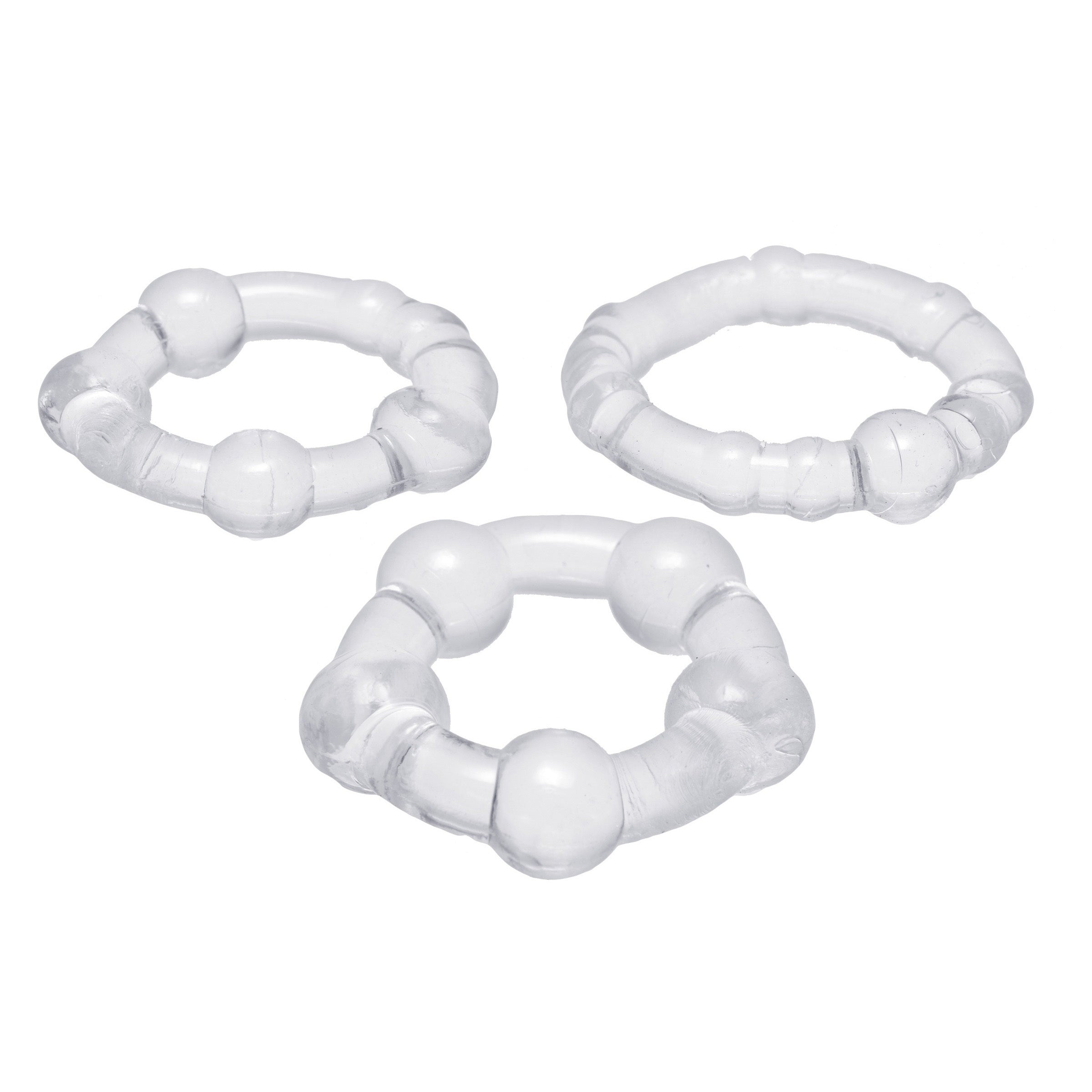 Trinity Vibes Performance Penis Rings (3 sizes-Clear)