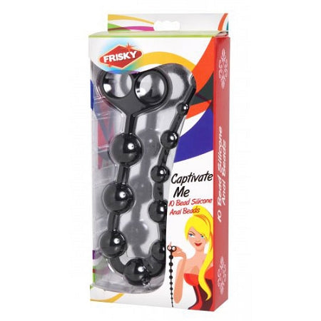 Frisky Captivate Me Silicone Anal Beads (10 bead)
