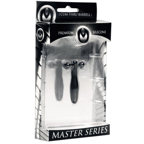 Masters Series - The Hallows Silicone Cum-Thru Barbell Penis Plug